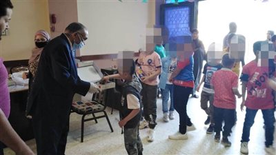 توزيع الهدايا والعيدية على دور الرعاية بالدقهلية