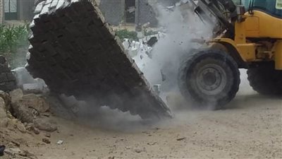 حملات لإزالة البناء المخالف بمحافظة الإسكندرية
