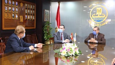 نورالدين يناقش سبل التعاون المشترك بين كفرالشيخ والبنك الأهلي 