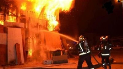 السيطرة على حريق هائل بعزبة سلطان بالمنيا دون خسائر بشرية 