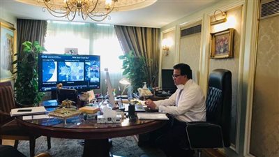 افتتاح المؤتمر الافتراضي الدولي لجامعة حلوان عن فيروس كورونا