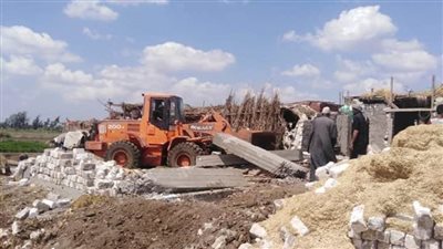 كفرالشيخ تسحق التعديات على الأراضي الزراعية 