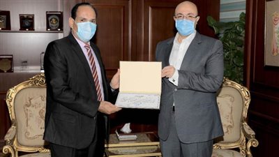 تكريم وجيه عبد الرازق وعادل نصر ببني سويف 