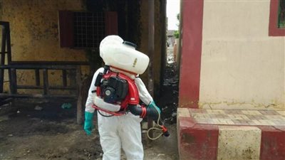 حملة تعقيم بمساكن المرور مركز فايد الإسماعيلية