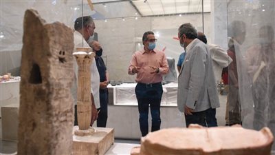 عاجل.. العناني يتفقد متحف الحضارة