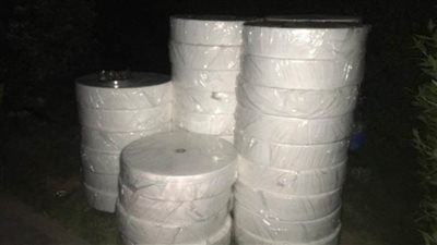 ضبط مصنع لإنتاج الكمامات غير مرخص بالجيزة