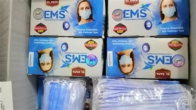  ضبط 3532 كمامة وماسك طبي مجهول المصدر بالدقهلية