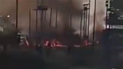 ماس كهربائي يتسبب في حريق هائل بنادي المنتزه