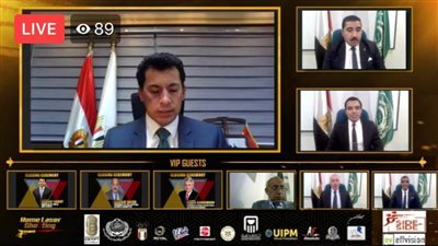 تكريم نجل الشهيد منسي ضمن حفل ختام البطولة العالمية للرماية أونلاين