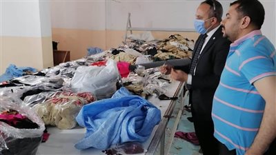 ضبط كمامات ومواد تطهير غير مطابقة للمواصفات بكفرالشيخ 