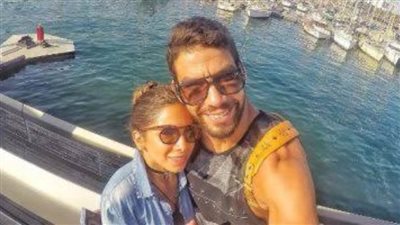 شريف إكرامي يحتفل بعيد ميلاد زوجته