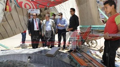 محافظ المنوفية يتفقد أعمال تجميل الميادين