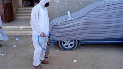 استمرار أعمال رش وتطهير الشوارع والمنشآت بمدن ومراكز البحيرة