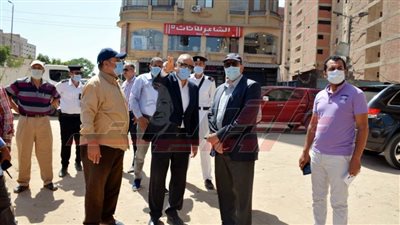 محافظ القليوبية يتفقد الأعمال بطريق طراد النيل ببنها