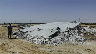 استمرار حملات إزالة التعديات على أملاك الدولة بوادي النطرون