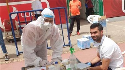 بالصور.. لاعبو الأهلي يخضعون لمسحة الكورونا قبل عودة النشاط
