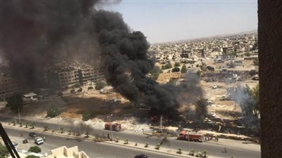 سوريا .. إخماد حريق عند مدخل مخيم اليرموك بدمشق 