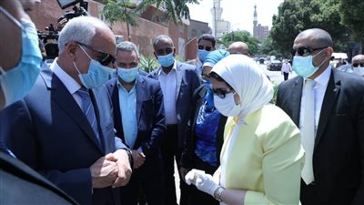 وزيرة الصحة تتفقد مبادرة وعلاج الأمراض المزمنة بمستشفى أم المصريين