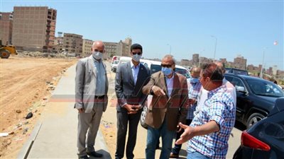 تجميل حديقة منطقة ربط محور مصر الجديدة بطريق شبرا بنها الحر