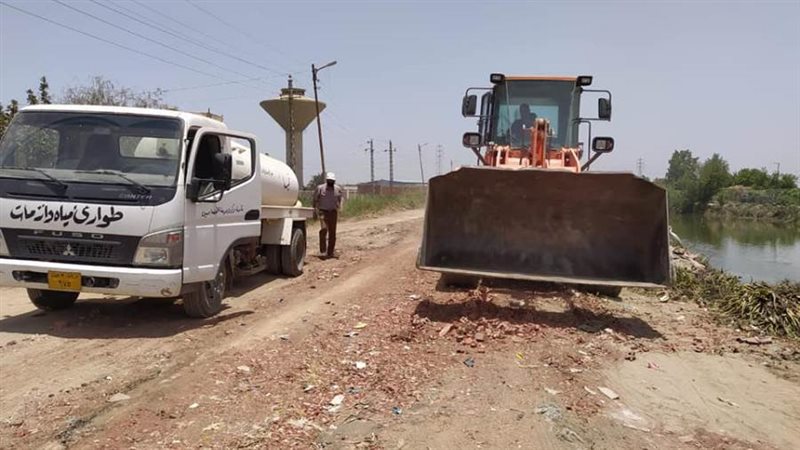 جانب من أعمال الردم