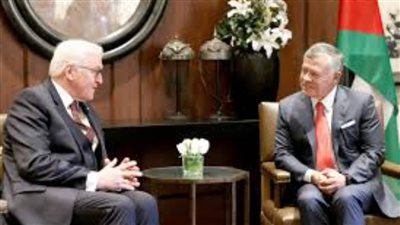 العاهل الأردني يبحث القضية الفلسطينية مع رئيس ألمانيا