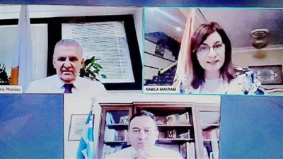 وزيرة الهجرة تستعرض مع نظيريها اليوناني والقبرصي تعزيز تعاون شعوب البلدان الثلاثة ‎  