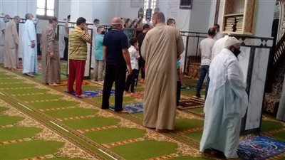 التزام المساجد والمصلين بتطبيق الإجراءات الاحترازية بالبحيرة