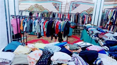600 قطعة ملابس مجانا من الأورمان للأسر الأولى بالرعاية بمغاغة