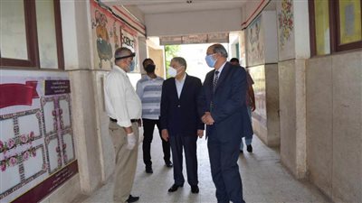 محافظ المنيا يتفقد لجان الثانوية العامة 