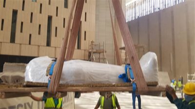 وصول 7 قطع أثرية جديدة للمتحف المصري الكبير 