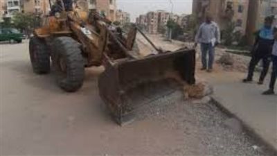 حملات مكثفة لإزالة المخالفات في دمياط الجديدة