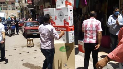 رفع 242 حالة إشغال طريق وإزالة التعديات بالبحيرة