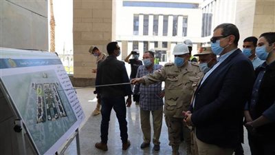 سعفان يتفقد مبنى الوزارة بحي الوزارات بالعاصمة الإدارية الجديدة 