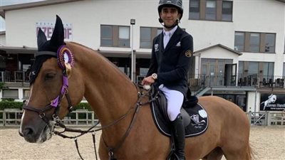 محمد طاهر يقتنص لقب بطولة بلجيكا الدولية للفروسية