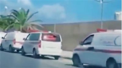 بالفيديو..40 سيارة إسعاف تنقل قتلي الأتراك والمرتزقة فى قاعدة الوطية