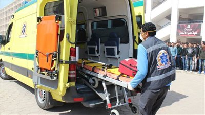 مصرع سائق وإصابة ٣ آخرين في تصادم سيارتين بصحراوي المنيا 