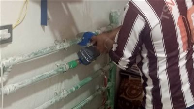 حملة لضبط وصلات المياه المخالفة بدمياط الجديدة