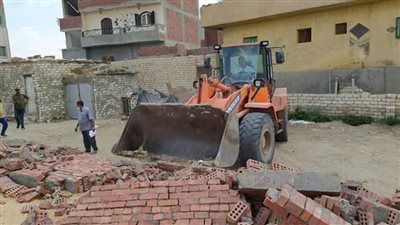 إزالة 22 حالة تعديات على 200 فدان بالقصاصين الجديدة