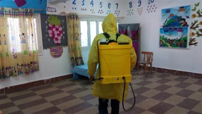 تعقيم مديرية وإدارات التربية والتعليم بكفر الشيخ