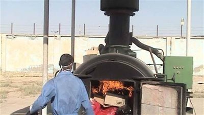 حرق 174 طن نفايات طبية خطرة بالبحيرة