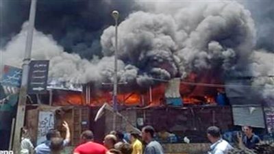 محافظة القاهرة تعلن انتهاء أعمال تبريد موقع حريق سوق توشكى