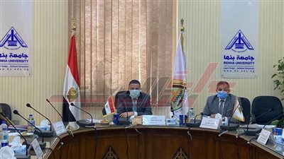 لجنة قيادات جامعة بنها تستقبل المتقدمين للوظائف القيادية