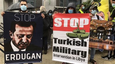 وقفة احتجاجية في بروكسل للتنديد بالتدخل التركي في ليبيا (فيديو + صور)