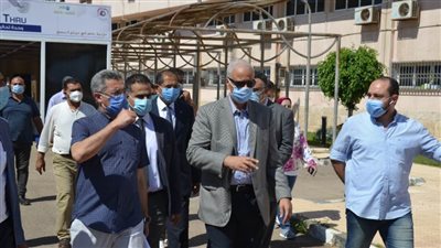 الاستعداد لافتتاح وحدة تحاليل فيروس كورونا بمستشفى سموحة 