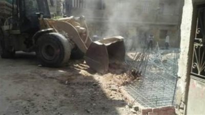 حملات إزالة للبناء المخالف بأحياء الإسكندرية
