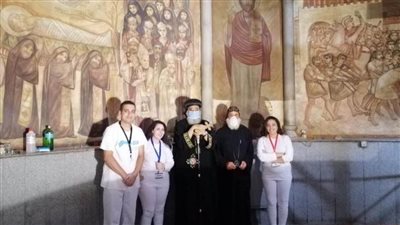 البابا تواضروس يتفقد مزار “كاروز الديار المصرية” بالكاتدرائية