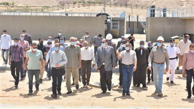 محافظ أسيوط يتفقد محطة معالجة صرف صحي المشايعة 