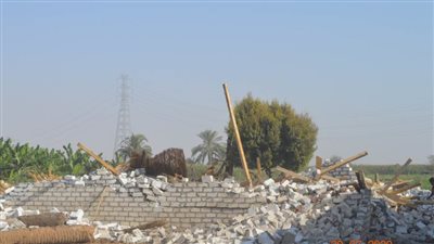 إزالة 268 تعديًا على أراضي الدولة ببني سويف 