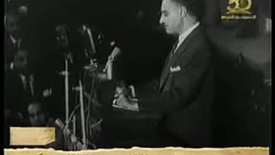 ماذا قال عبدالناصر في افتتاح التلفزيون 