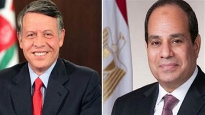 العاهل الأردني يهنئ الرئيس السيسي بذكرى ثورة 23 يوليو